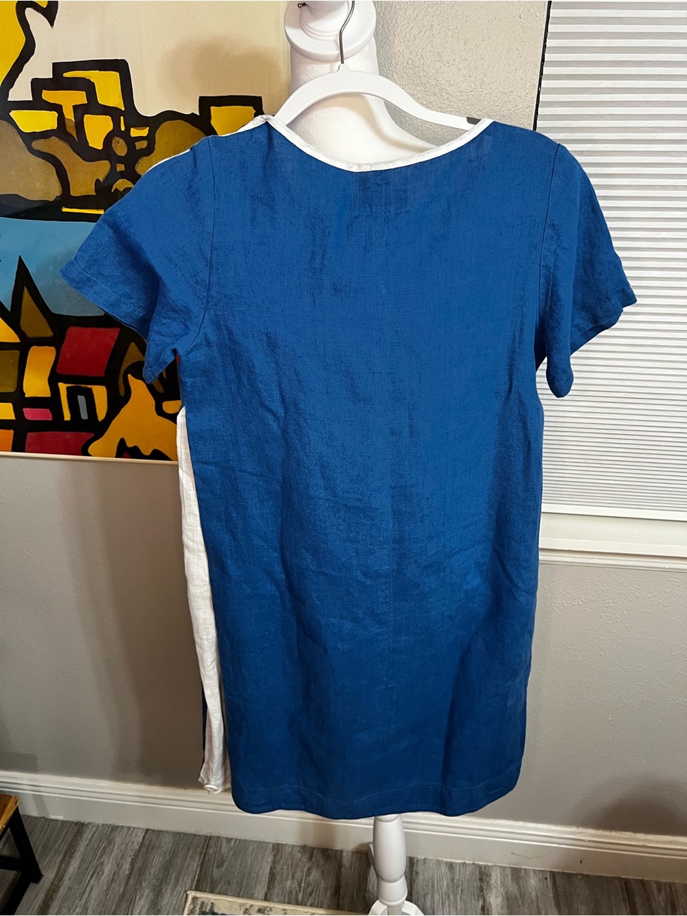 LueL linenwear Blue And White Short Sleeve 6 Small The Lithuanian brand
Button - Picture 7 of 12